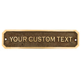 Cast Brass Door Plaques | Custom Address & Name Plates